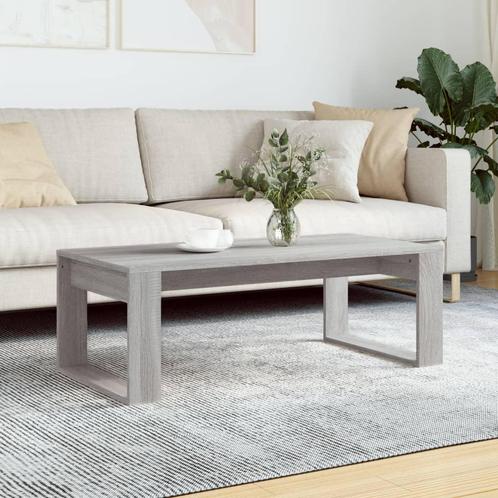 vidaXL Salontafel 102x50x35 cm bewerkt hout grijs sonoma, Huis en Inrichting, Tafels | Salontafels, Nieuw, Verzenden