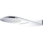 Luxe wand-hoofddouche 25x60 waterval chroom met afronding, Doe-het-zelf en Bouw, Sanitair, Ophalen of Verzenden, Nieuw, Chroom