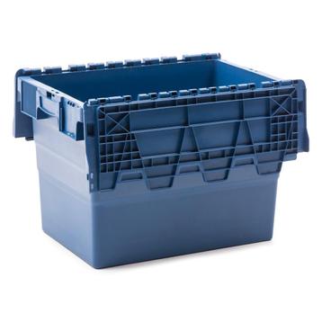 Distributiebak 600x400x416 mm Nestbaar Stapelbaar Blauw, Ophalen of Verzenden
