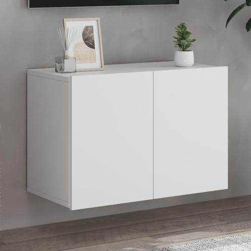 vidaXL Tv-meubel wandgemonteerd 60x30x41 cm wit, Huis en Inrichting, Kasten |Televisiemeubels, Nieuw, Verzenden