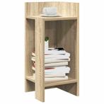 vidaXL Bijzettafeltje met plank 25,5x27x60 cm sonoma, Huis en Inrichting, Verzenden, Nieuw