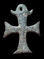 Byzantin Bronze, Prêtre étrange Pendentif  (Sans Prix de, Handtassen en Accessoires, Antieke sieraden