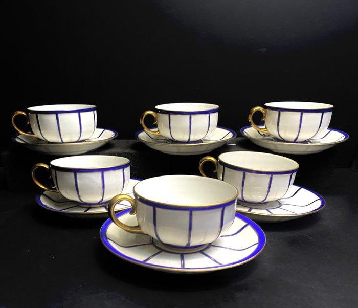 Limoges, Raynaud - Kop en schotel - Porselein, Antiek en Kunst, Antiek | Meubels | Tafels