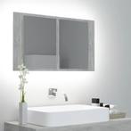 vidaXL Badkamerkast met spiegel en LED 80x12x45 cm acryl, Huis en Inrichting, Verzenden, Nieuw