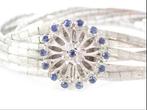 Bracelet - 18 carats Or blanc - Saphir - 42,19 g