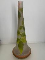 Emile Gallé - Emile Gallé - Vase - painted floral vase -, Antiek en Kunst