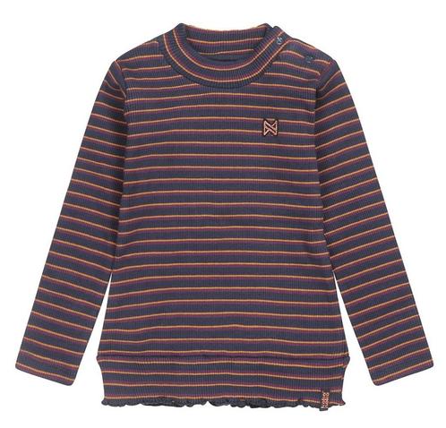 Koko Noko - Shirt streep fijn gebreid navy, Enfants & Bébés, Vêtements enfant | Taille 134, Enlèvement ou Envoi