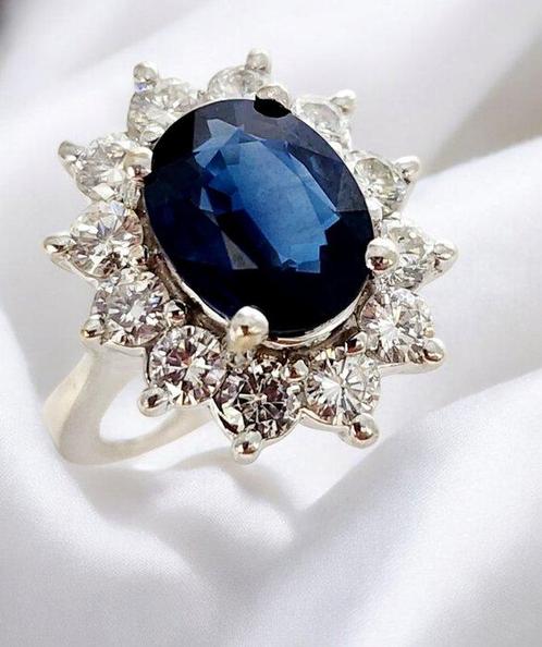 Bague - 18 carats Or blanc, Superbe bague en or blanc 18K, Handtassen en Accessoires, Ringen
