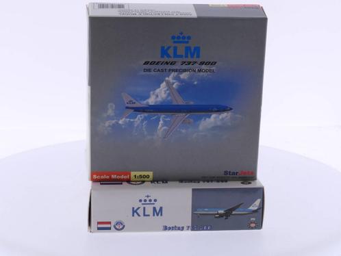 Schaal 1:500 Starjets SJKLM150 Boeing 737-900 en KLM Roya..., Hobby en Vrije tijd, Modelbouw | Vliegtuigen en Helikopters, Gebruikt
