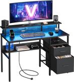 Bureau - gaming bureau 120x55 cm - met laden - monitor, Verzenden, Nieuw