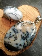 Zilver, Dendrietopaal - 2-delige sieradenset - Hanger en