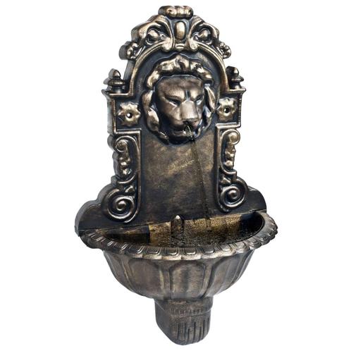 vidaXL Muurfontein leeuwenkop brons, Jardin & Terrasse, Pièces d'eau & Fontaines, Envoi