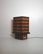 Studio Greca - Tafellamp - Ettore TL - Hout, Metaal, Leder -, Antiek en Kunst