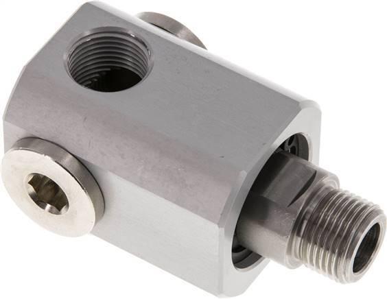 4-Weg Draaidoorvoer G3/8'' Aluminium NBR 10bar, Doe-het-zelf en Bouw, Overige Doe-Het-Zelf en Bouw, Verzenden