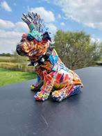 Beeld, street Art english dog with cockscomb - 29 cm -