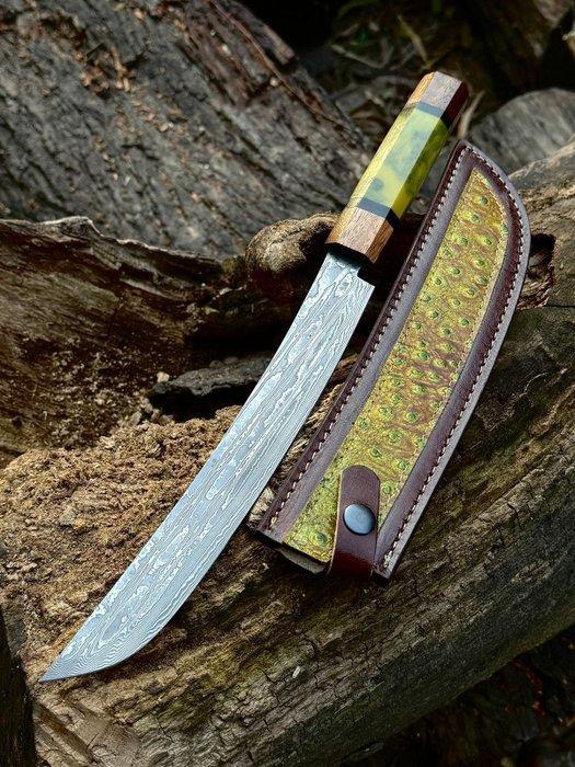 Keukenmes - Bunko - yanagiba - keukensmes - Damascus Ladder, Antiek en Kunst, Antiek | Keukengerei