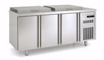 Coreco Saladette werkbank MFE-200 | 3 deurs | Geheel RVS |, Zakelijke goederen, Verzenden, Nieuw in verpakking