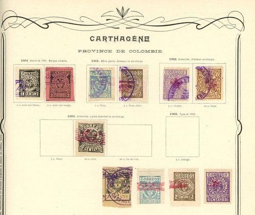 Colombia 1901 - Colombia en provincies, Cartagena,, Postzegels en Munten, Postzegels | Amerika