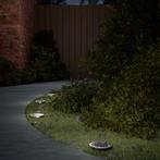 vidaXL Grondlampen 4 st solar met grondpennen warmwit, Verzenden, Nieuw