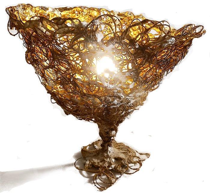 Renata Giannelli - FIORE DI LUCE: scultura luminosa in polpa, Antiek en Kunst, Kunst | Designobjecten