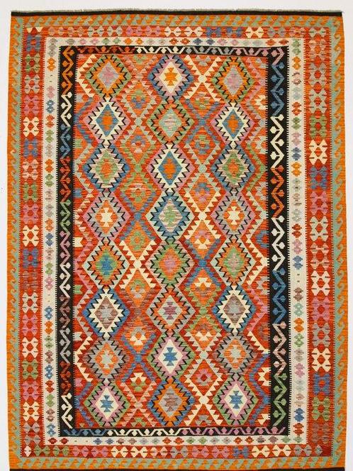 Kilim exclusif nouvelles couleurs naturelles - Kelim - 350, Huis en Inrichting, Stoffering | Tapijten en Vloerkleden