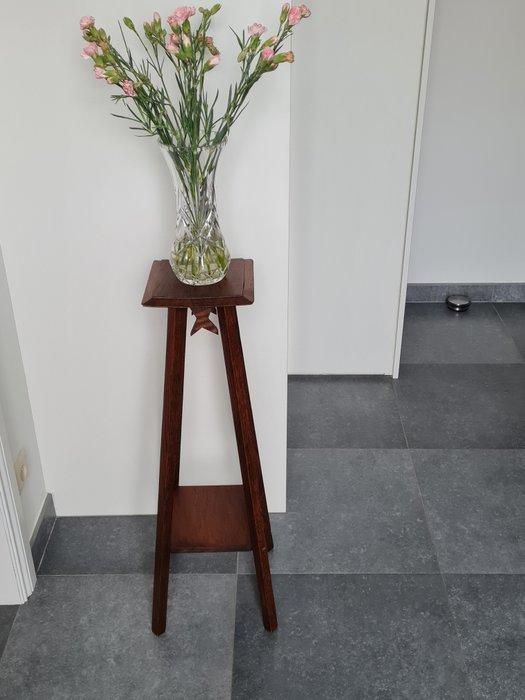 Bijzettafel - Antieke houten plantentafel - plantenstandaard, Antiek en Kunst, Curiosa en Brocante
