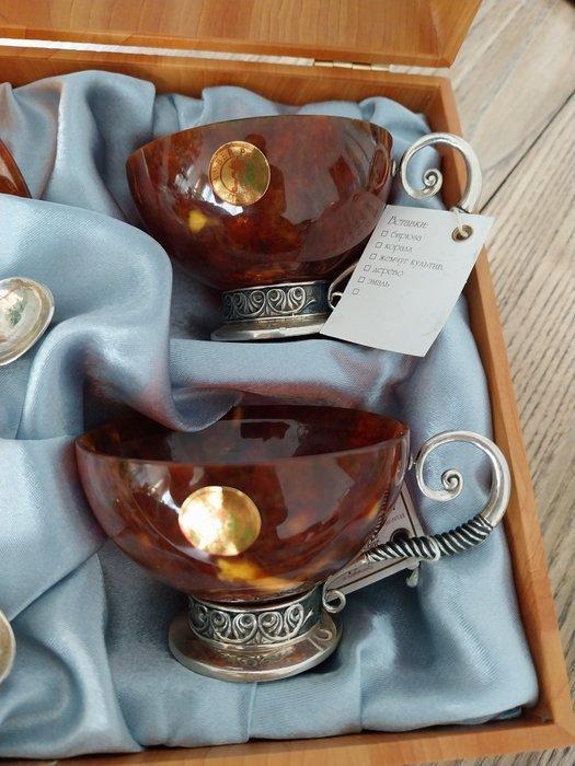 design ambre - design ambre - Theeservies - HD8-3702 - .875, Antiek en Kunst, Antiek | Zilver en Goud