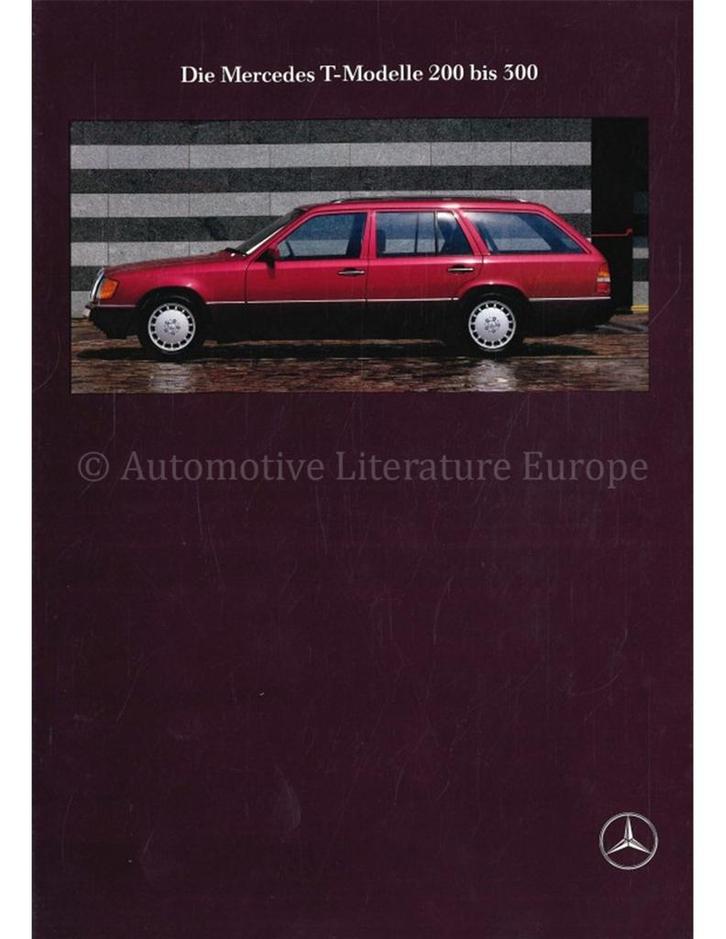 1990 MERCEDES BENZ E KLASSE T BROCHURE DUITS, Livres, Autos | Brochures & Magazines