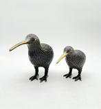 Beeldje - A pair of Kiwi birds (2) - Brons, Antiek en Kunst