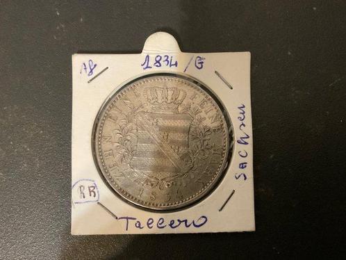 Duitsland, Saksen Thaler 1834  (Zonder Minimumprijs), Postzegels en Munten, Munten | Europa | Niet-Euromunten