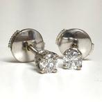 Zonder minimumprijs - Oorbellen - 18 karaat Witgoud -