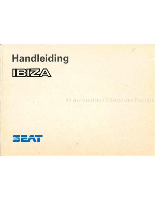 1991 SEAT IBIZA INSTRUCTIEBOEKJE NEDERLANDS, Auto diversen, Handleidingen en Instructieboekjes, Ophalen of Verzenden