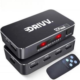 Tweedekans | Drivv. HDMI Switch 4K 60Hz – 5 ingangen 1, Audio, Tv en Foto, Afstandsbedieningen, Ophalen of Verzenden