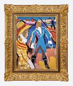 Pierre Ambrogiani (1907-1985) - Élégante sur le port, Antiek en Kunst, Kunst | Schilderijen | Klassiek