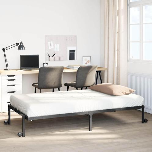 vidaXL Bedframe zonder matras opvouwbaar 90x190 cm staal, Huis en Inrichting, Slaapkamer | Bedden, Nieuw, Verzenden