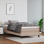 vidaXL Boxspring bed kunstleer cappuccinokleurig 90x190 cm, Verzenden