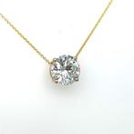 Halsketting - 14 karaat Geel goud - 3.00ct. tw. Diamant, Nieuw