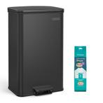 SONGMICS prullenbak 40 liter - afvalbak - afvalemmer -, Verzenden