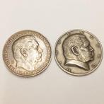 Duitsland, Weimar Republiek. 2 x Silbermedaille Hindenburg, Postzegels en Munten