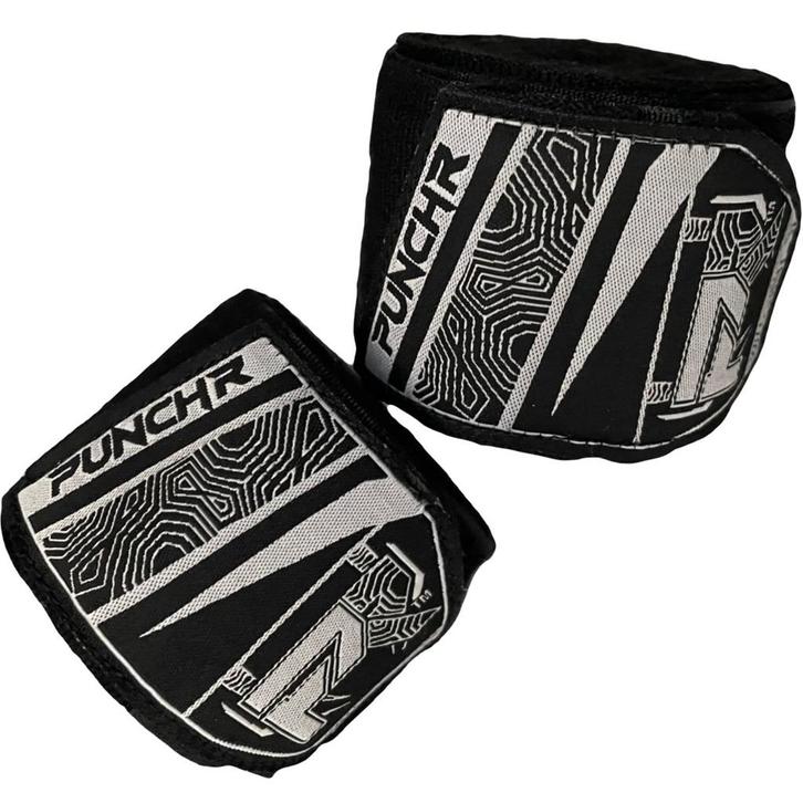 PunchR™ Boks- Handbandages 400 cm Zwart, Sport en Fitness, Vechtsporten en Zelfverdediging, Vechtsportbescherming, Nieuw, Overige