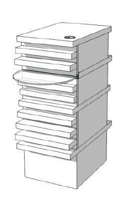 *TIP*  Rechte toonbank met blokjes voor en plank C-PMC-005, Zakelijke goederen, Kantoor en Winkelinrichting | Winkel en Inventaris