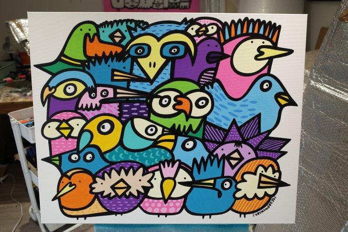 Kev Munday - Beaks & Tails, Antiek en Kunst, Kunst | Schilderijen | Modern