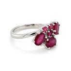 Zonder Minimumprijs - Ring Zilver - Robijn, Handtassen en Accessoires, Ringen, Nieuw