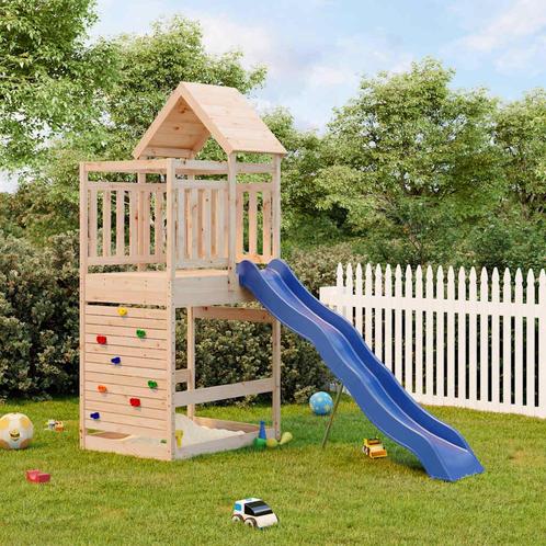 vidaXL Speelhuis massief grenenhout, Kinderen en Baby's, Speelgoed | Buiten | Speeltoestellen, Nieuw, Verzenden