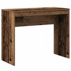 vidaXL Bureau 90x40x72 cm bewerkt hout oud houtkleurig, Verzenden