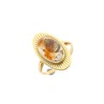 Gouden ring met mosagaat | Vintage (vintage ring, geelgoud), Handtassen en Accessoires, Ringen, Gebruikt, Overige kleuren, Ophalen of Verzenden
