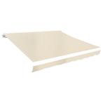 vidaXL Luifeldoek 350x250 cm canvas crème, Jardin & Terrasse, Protection solaire, Verzenden
