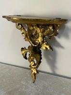 Beeld, Wandconsole Rococostijl - 15.5 cm - Hout