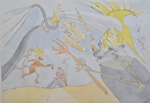 Salvador Dali (1904-1989) - The Elephant and Jupiters, Antiek en Kunst, Antiek | Overige Antiek