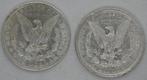 Verenigde Staten. Morgan Dollar 1882-O en 1891-O (2 munten)